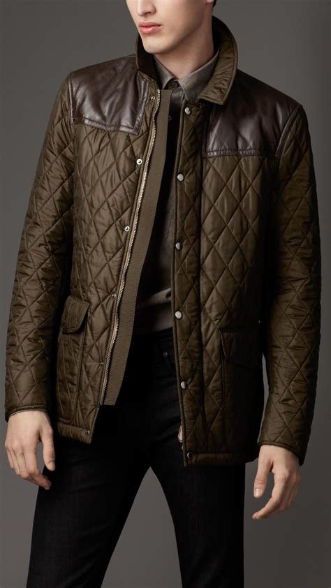 burberry leather jacket mens|burberry men's winter jacket.